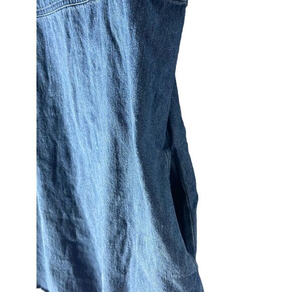 Vintage Y2K Denim Embroidered Dress with Pockets - Picture 4 of 6